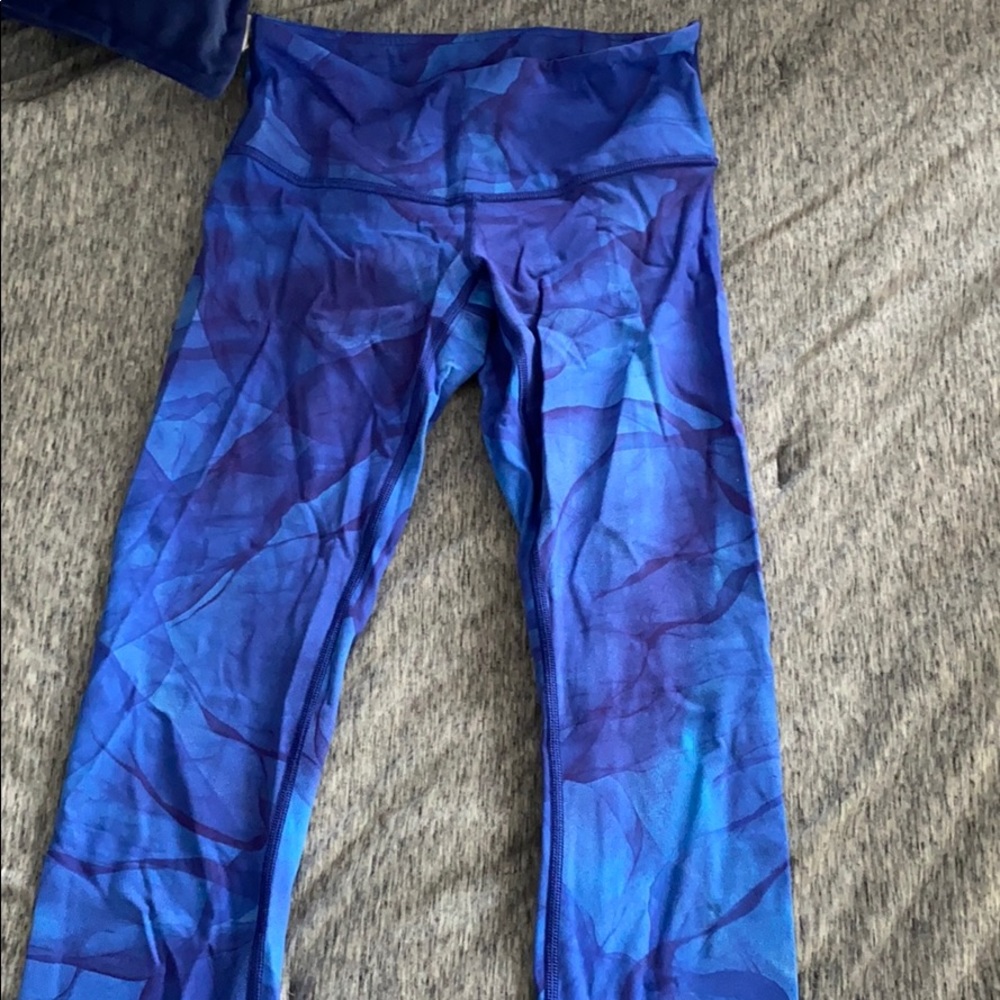 Blue Tie Dye Lululemon Leggings